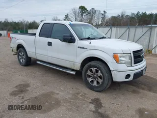 2013 Ford F-150 XL with VIN 1FTFX1CFXDFC69539, listed as a IAAI auction lot 41596646 with 112,098 mi miles. Bid and sale history available at carsss.com. Image 1.