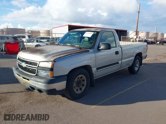 2006 Chevrolet Silverado 1500 Work Truck with VIN 1GCEC14X46Z248041, listed as a IAAI auction lot 41345560 with 130,434 mi miles and . Bid and sale history available at DreamBid. Image 2.