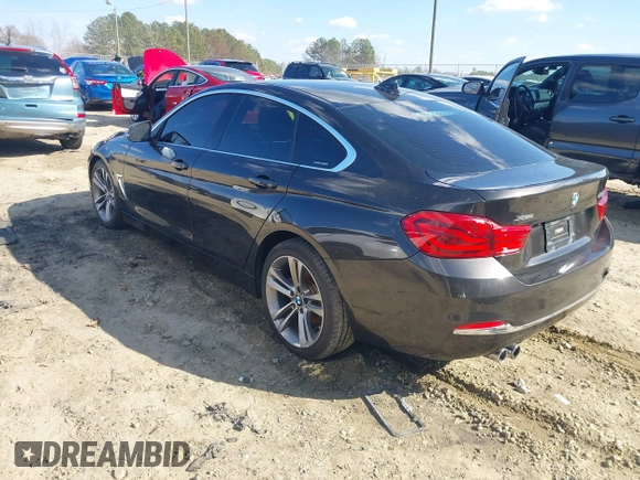 2018 BMW 4 Series 430i xDrive with VIN WBA4J3C54JBG95242, listed as a IAAI auction lot 41180565 with 83,710 mi miles and . Bid and sale history available at DreamBid. Image 3.