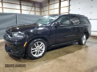 2024 Dodge Durango GT Plus z VIN 1C4RDJDGXRC144160, wystawiony jako Copart lot #59959665 z przebiegiem 50 475 mil mil oraz Czysty tytuł • Clean title. Historia ofert i sprzedaży dostępna na DreamBid. Obrazek 1.