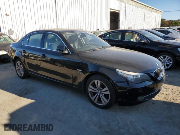 2010 BMW 5 Series 528i xDrive with VIN WBANV1C50AC445260, listed as a Copart auction lot 75600764 with Not Provided miles and Salvage Title. Bid and sale history available at DreamBid. Image 4.