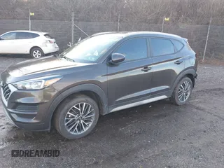 2019 Hyundai Tucson Ultimate with VIN KM8J3CALXKU070862, listed as a IAAI auction lot 41148707 with 88,946 mi miles. Bid and sale history available at carsss.com. Image 18.