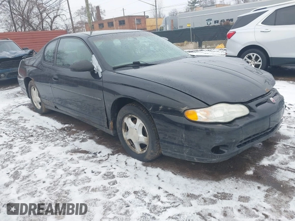 2003 Chevrolet Monte Carlo LS with VIN 2G1WW12E339406400, listed as a IAAI auction lot 41482814 with 190,982 mi miles. Bid and sale history available at carsss.com. Image 1.