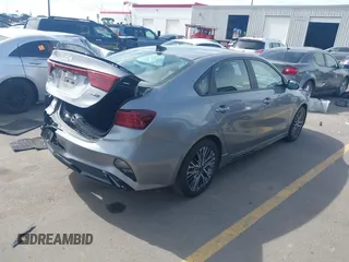 2023 Kia Forte GT-Line with VIN 3KPF54AD7PE568333, listed as a IAAI auction lot 41778382 with 24,536 mi miles. Bid and sale history available at carsss.com. Image 4.