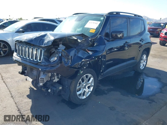2017 Jeep Renegade Latitude z VIN ZACCJBBB6HPG55080, wystawiony jako IAAI lot #42179742 z przebiegiem 59 620 mil mil oraz . Historia ofert i sprzedaży dostępna na DreamBid. Obrazek 17.