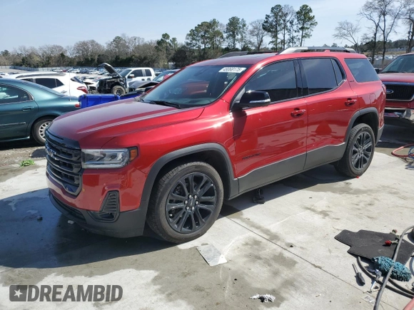 2023 GMC Acadia SLT with VIN 1GKKNMLS1PZ261100, listed as a Copart auction lot 48068175 with 8,309 mi miles and Salvage Title. Bid and sale history available at DreamBid. Image 1.