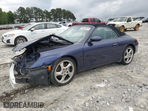 2001 Porsche 911 z VIN WP0CA29951S653243, wystawiony jako Copart lot #55835075 z przebiegiem 142 918 mil mil oraz Szkoda całkowita • Salvage title. Historia ofert i sprzedaży dostępna na DreamBid. Obrazek 1.