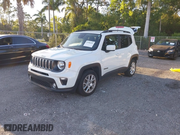 2019 Jeep Renegade Latitude with VIN ZACNJABB9KPJ82136, listed as a IAAI auction lot 41906183 with 51,162 mi miles and . Bid and sale history available at DreamBid. Image 2.