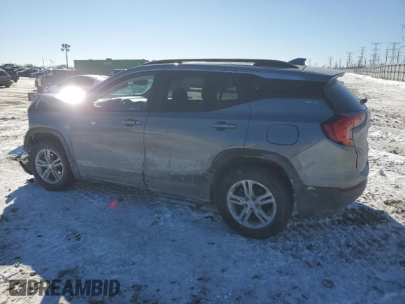2021 GMC Terrain SLE with VIN 3GKALTEV4ML361696, listed as a Copart auction lot 46152475 with 15,452 mi miles and Salvage Title. Bid and sale history available at carsss.com. Image 2.