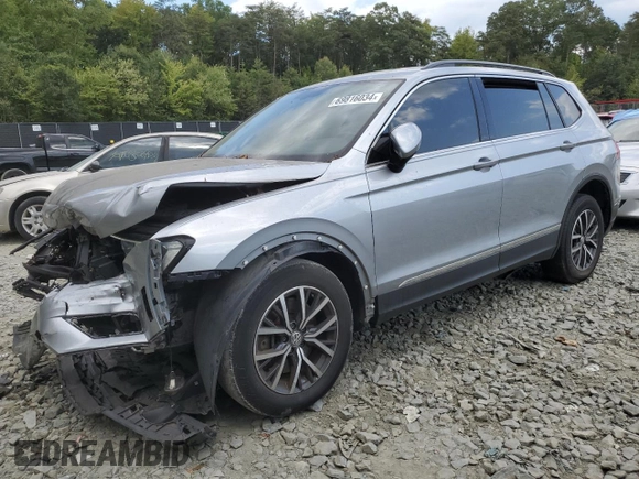2020 Volkswagen Tiguan SE with VIN 3VV2B7AX4LM022562, listed as a Copart auction lot 69816034 with 61,789 mi miles and Salvage Title. Bid and sale history available at DreamBid. Image 1.