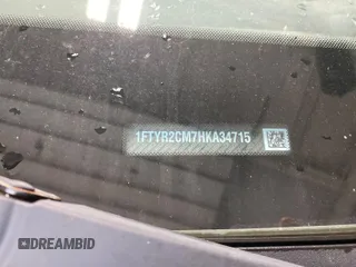 2017 Ford Transit z VIN 1FTYR2CM7HKA34715, wystawiony jako IAAI lot #42830885 z przebiegiem 300 799 mil mil oraz . Historia ofert i sprzedaży dostępna na DreamBid. Obrazek 31.