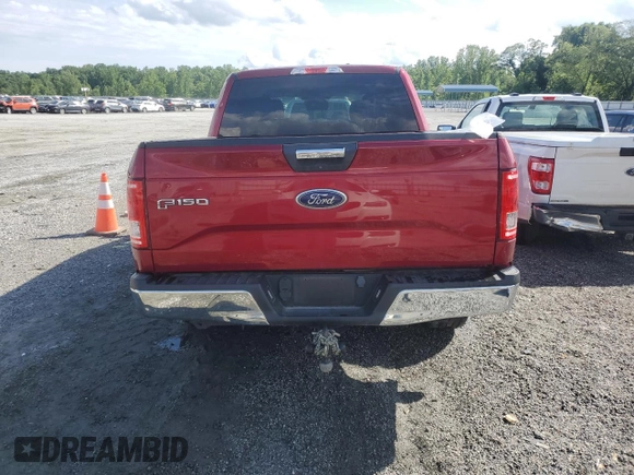 2016 Ford F-150 XL with VIN 1FTEW1CP4GFD12090, listed as a Copart auction lot 55382975 with 55,603 mi miles and Salvage title. Bid and sale history available at DreamBid. Image 6.