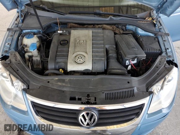 2007 Volkswagen Eos 2.0T with VIN WVWDA71FX7V044241, listed as a Copart auction lot 71100934 with 155,308 mi miles and Salvage Title. Bid and sale history available at DreamBid. Image 12.