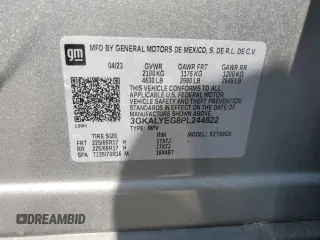 2023 GMC Terrain AT4 с VIN 3GKALYEG8PL244822, выставлен на аукционе Copart как лот 56751515 с пробегом 63 039 миль миль и Списание • Salvage title. История ставок и продаж доступна на DreamBid. Изображение 14.