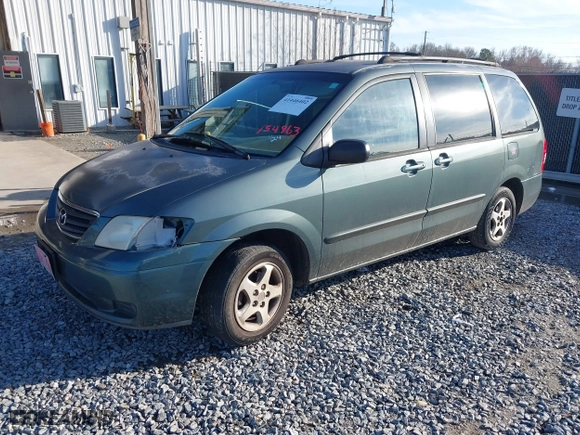 2000 Mazda MPV DX with VIN JM3LW28G0Y0154963, listed as a IAAI auction lot 41446402 with 219,262 mi miles. Bid and sale history available at carsss.com. Image 2.