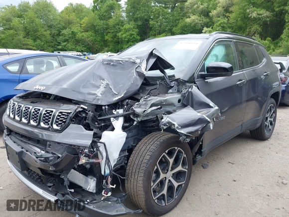 2024 Jeep Compass Limited with VIN 3C4NJDCN1RT174161, listed as a IAAI auction lot 42291929 with 2,895 mi miles and . Bid and sale history available at DreamBid. Image 2.