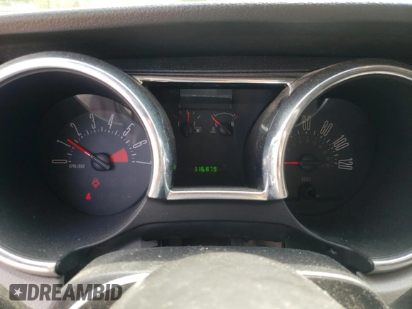 2005 Ford Mustang Deluxe with VIN 1ZVFT80N855113665, listed as a Copart auction lot 52346295 with 116,879 mi miles and Salvage title. Bid and sale history available at DreamBid. Image 9.