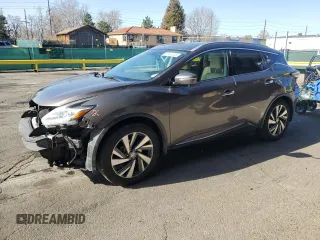 2016 Nissan Murano Platinum z VIN 5N1AZ2MG8GN104886, wystawiony jako Copart lot #52918135 z przebiegiem 106 466 mil mil oraz Szkoda całkowita • Salvage title. Historia ofert i sprzedaży dostępna na DreamBid. Obrazek 1.