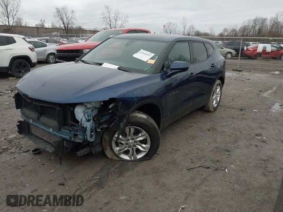 2022 Chevrolet Blazer LT z VIN 3GNKBCR47NS120010, wystawiony jako IAAI lot #41914923 z przebiegiem 31 625 mil mil oraz . Historia ofert i sprzedaży dostępna na DreamBid. Obrazek 2.