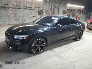 2024 Audi S5 Coupe Premium Plus with VIN WAUP4AF52RA044940, listed as a Copart auction lot 49369675 with 7,166 mi miles and Salvage Title. Bid and sale history available at carsss.com. Image 1.
