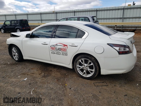 2013 Nissan Maxima S with VIN 1N4AA5AP6DC809832, listed as a Copart auction lot 46954305 with 175,920 mi miles and Salvage Title. Bid and sale history available at DreamBid. Image 2.