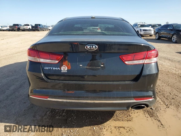 2018 Kia Optima LX with VIN 5XXGT4L39JG252381, listed as a Copart auction lot 52495335 with Not Provided miles and Salvage Title. Bid and sale history available at DreamBid. Image 6.