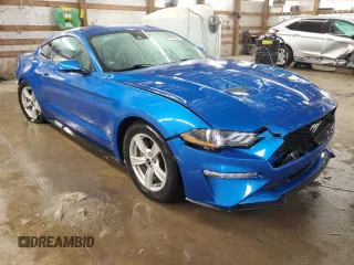2021 Ford Mustang EcoBoost with VIN 1FA6P8TH5M5117612, listed as a Copart auction lot 45970355 with 42,379 mi miles and Salvage title. Bid and sale history available at DreamBid. Image 4.