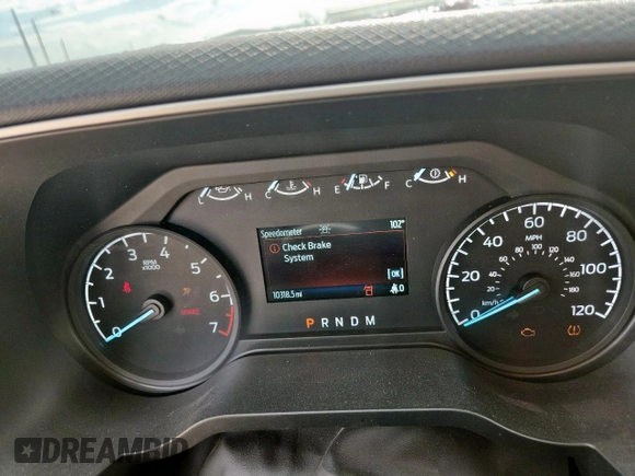 2023 Ford F-150 XL with VIN 1FTEW1CP9PKE72490, listed as a Copart auction lot 60045635 with 10,318 mi miles and Salvage title. Bid and sale history available at DreamBid. Image 9.