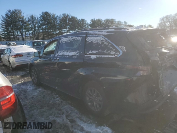 2024 Toyota Sienna LE with VIN 5TDBRKEC3RS187385, listed as a Copart auction lot 41444725 with 43,309 mi miles and Salvage Title. Bid and sale history available at carsss.com. Image 2.