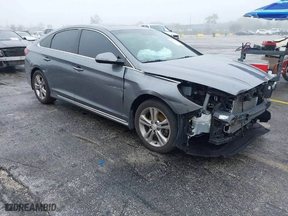 2019 Hyundai Sonata SEL with VIN 5NPE34AF4KH758422, listed as a IAAI auction lot 41378936 with 100,329 mi miles. Bid and sale history available at carsss.com. Image 1.