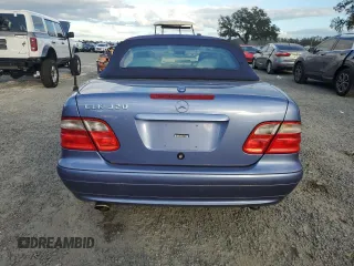 2001 Mercedes-Benz CLK 320 with VIN WDBLK65G01T072153, listed as a Copart auction lot 80284874 with Not Provided miles and Salvage Title. Bid and sale history available at DreamBid. Image 6.