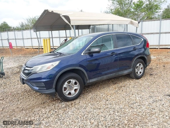 2015 Honda CR-V LX with VIN 2HKRM3H31FH512518, listed as a IAAI auction lot 41970739 with 150,561 mi miles. Bid and sale history available at carsss.com. Image 2.