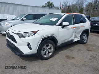 2019 Toyota RAV4 XLE with VIN JTMP1RFV7KD521148, listed as a IAAI auction lot 41884793 with 19,590 mi miles. Bid and sale history available at carsss.com. Image 2.