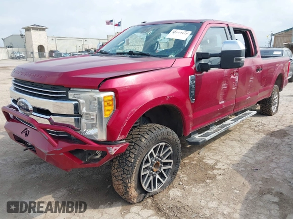 2017 Ford Super Duty F-250 SRW Lariat with VIN 1FT7W2B65HED25087, listed as a IAAI auction lot 42117125 with 122,369 mi miles. Bid and sale history available at carsss.com. Image 17.