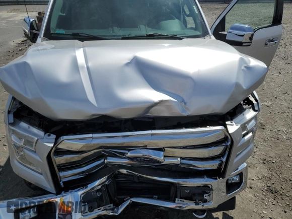 2017 Ford F-150 XL with VIN 1FTEW1EP2HFB22593, listed as a Copart auction lot 61487275 with 38,875 mi miles and Salvage title. Bid and sale history available at DreamBid. Image 11.