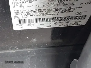 2011 Ford Explorer с VIN 1FMHK8B80BGA85832, выставлен на аукционе IAAI как лот 40686025 с пробегом 114 508 миль миль и . История ставок и продаж доступна на DreamBid. Изображение 9.