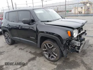2021 Jeep Renegade Upland with VIN ZACNJDAB1MPN08338, listed as a IAAI auction lot 42042639 with 26,849 mi miles and . Bid and sale history available at DreamBid. Image 1.