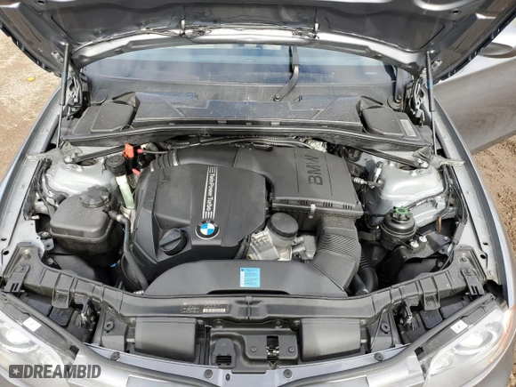 2011 BMW 1 Series 135i with VIN WBAUN7C53BVM25167, listed as a Copart auction lot 80365734 with 0 mi miles and Salvage Title. Bid and sale history available at carsss.com. Image 12.