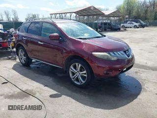 2009 Nissan Murano SL with VIN JN8AZ18W29W110796, listed as a IAAI auction lot 41925677 with 203,752 mi miles and . Bid and sale history available at DreamBid. Image 1.