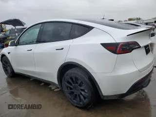 2022 Tesla Model Y Long Range with VIN 7SAYGDEE1NF491488, listed as a Copart auction lot 49266945 with 44,703 mi miles and Salvage Title. Bid and sale history available at carsss.com. Image 2.
