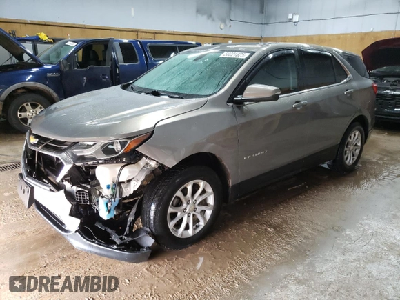 2018 Chevrolet Equinox LT with VIN 3GNAXSEV3JL115400, listed as a Copart auction lot 50221625 with 107,210 mi miles and Clean Title. Bid and sale history available at DreamBid. Image 1.