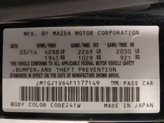 2015 Mazda Mazda6 i Touring with VIN JM1GJ1V64F1177149, listed as a IAAI auction lot 41888297 with 70,777 mi miles. Bid and sale history available at carsss.com. Image 9.