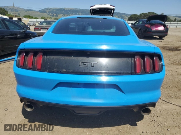 2017 Ford Mustang GT with VIN 1FA6P8CF0H5335929, listed as a Copart auction lot 55785675 with 71,600 mi miles and Salvage title. Bid and sale history available at DreamBid. Image 6.