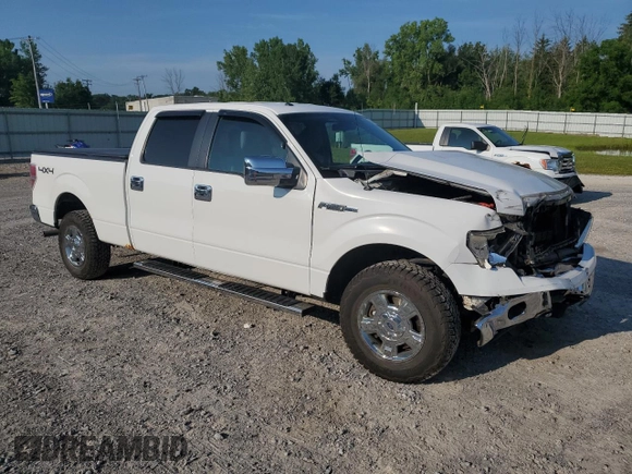 2014 Ford F-150 XL with VIN 1FTFW1EF3EFC97880, listed as a Copart auction lot 64822215 with 105,437 mi miles and Salvage title. Bid and sale history available at DreamBid. Image 4.