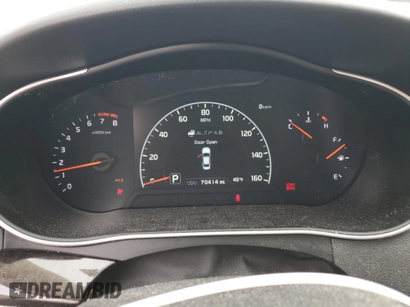 2014 Kia Cadenza Premium with VIN KNALN4D75E5123328, listed as a Copart auction lot 77590774 with 70,414 mi miles and Salvage Title. Bid and sale history available at carsss.com. Image 9.