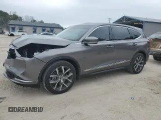 2022 Acura MDX w/Technology Package with VIN 5J8YD9H44NL006667, listed as a Copart auction lot 44532135 with 59,442 mi miles and Non Repairable. Bid and sale history available at carsss.com. Image 1.