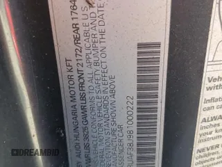 2008 Audi TT 2.0T z VIN TRUAF38J981000222, wystawiony jako Copart lot #78010004 z przebiegiem Nie podano mil oraz Szkoda całkowita • Salvage title. Historia ofert i sprzedaży dostępna na DreamBid. Obrazek 13.