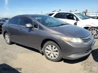 2012 Honda Civic Sdn LX with VIN 19XFB2F50CE304007, listed as a Copart auction lot 49534745 with 329,732 mi miles and Clean Title. Bid and sale history available at carsss.com. Image 4.