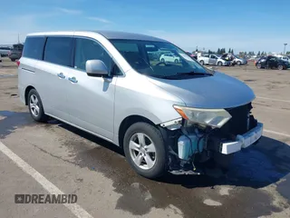 2012 Nissan Quest SL with VIN JN8AE2KP9C9037998, listed as a IAAI auction lot 41852100 with 181,971 mi miles. Bid and sale history available at carsss.com. Image 1.