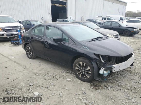 2014 Honda Civic Sedan EX with VIN 19XFB2F82EE264963, listed as a Copart auction lot 53520775 with 0 mi miles and Salvage Title. Bid and sale history available at carsss.com. Image 4.